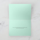 Kerstmis besneeuwd dennenbos Winter Wonderland Feestdagen Kaart (Binnen)