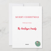 Kerstmis bespaart de Pangolins slogan op maat Feestdagenkaart (Achterkant)