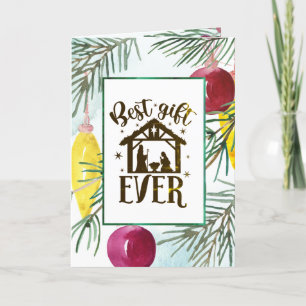 Kerstmis Beste cadeautje ooit  boom Feestdagen Kaart