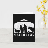 Kerstmis Beste Gift Geboorte Xmas Christelijke Man Kaart (Gele Bloem)