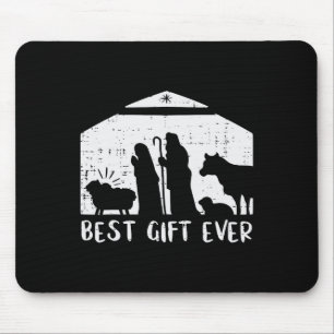 Kerstmis Beste Gift Geboorte Xmas Christelijke Man Muismat