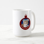Kerstmis, Beste Kat Moeder Ooit , Kat Foto ,  Koffiemok (Voorkant rechts)