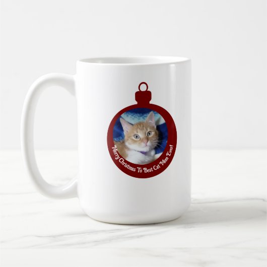 Kerstmis, Beste Kat Moeder Ooit , Kat Foto ,  Koffiemok (Links)