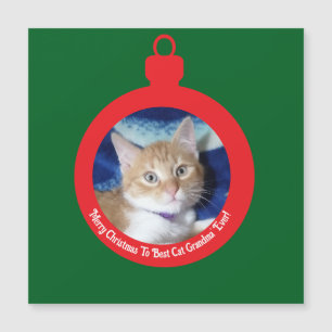 Kerstmis, Beste Kat Oma' , Magnetische kaart
