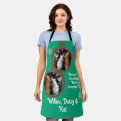 Kerstmis Beste Kat Oma' Schort (Gedragen)