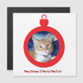 Kerstmis, Beste kattenmoeder ooit, magnetische kaa (Voorkant / Achterkant)