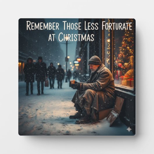 KERSTMIS BETEKENIS PLAATJE HERINNER DE ARMEN FOTOPLAAT (Voorkant)