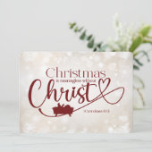 KERSTMIS BETEKENISLOOS ZONDER CHRIST Holiday Kaart (Staand voorkant)