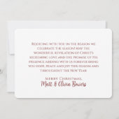 KERSTMIS BETEKENISLOOS ZONDER CHRIST Holiday Kaart (Achterkant)