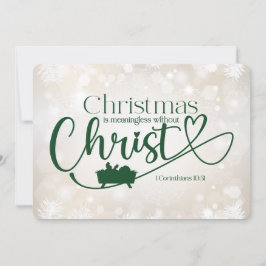 KERSTMIS BETEKENISLOOS ZONDER CHRIST Holiday Kaart