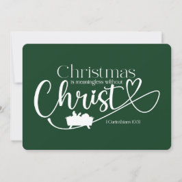 KERSTMIS BETEKENISLOOS ZONDER CHRIST Holiday Kaart