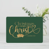 KERSTMIS BETEKENISLOOS ZONDER CHRIST Holiday Kaart (Staand voorkant)