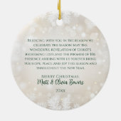 KERSTMIS BETEKENISLOOS ZONDER CHRISTUS Custom Gift Keramisch Ornament (Achterkant)