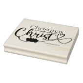 KERSTMIS BETEKENISLOOS ZONDER CHRISTUS HOUTEN RUBBERSTEMPEL (Stempel)
