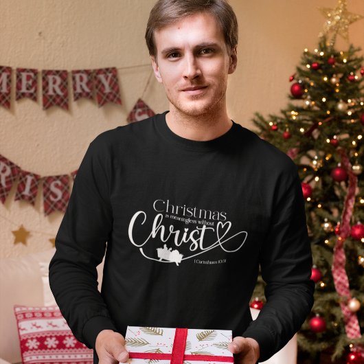 KERSTMIS BETEKENISLOOS ZONDER CHRISTUS MANNEN T-SHIRT