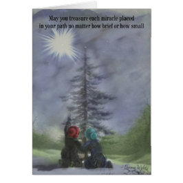 Kerstmis - Bewaar elk wonder Kerstkaart