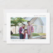 Kerstmis Bewegende Aankondiging van ons Nieuwe Hui (Voorkant)