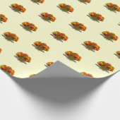 Kerstmis Bezorgde Kalkoen Cadeaupapier (Hoek)