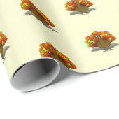 Kerstmis Bezorgde Kalkoen Cadeaupapier (Rol Hoek)
