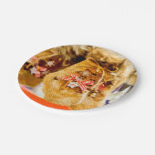 Kerstmis bezorging van Santa Papieren Bordje (Gekanteld)