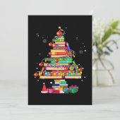 Kerstmis Bibliotheek Boom Kaart (Staand voorkant)
