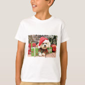 Kerstmis - Bichon Frise - Daisy T-shirt (Voorkant)