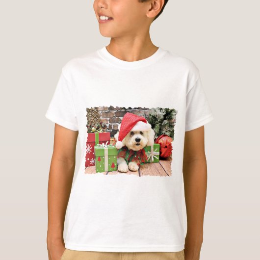 Kerstmis - Bichon Frise - Daisy T-shirt (Voorkant)