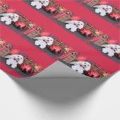 Kerstmis - Bichon Frise - George Cadeaupapier (Hoek)