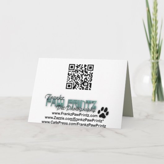 Kerstmis - Bichon Frise - Kuiper Feestdagen Kaart (Achterkant)