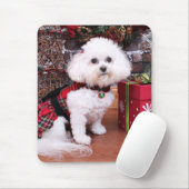 Kerstmis - Bichon Frise - Mia Muismat (Met muis)