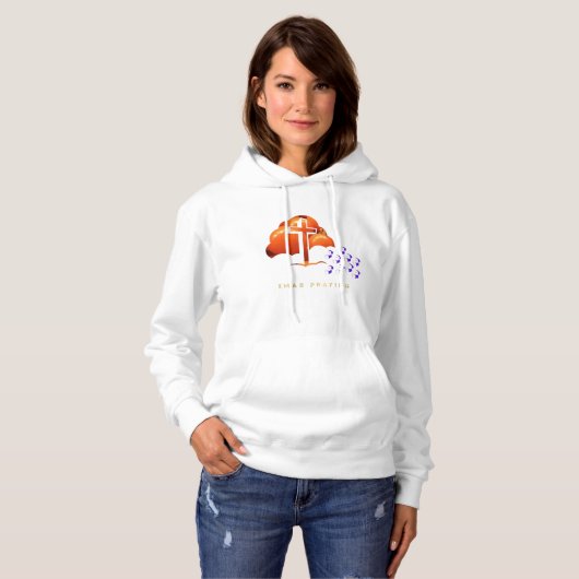 Kerstmis Bidden Hoodie (Voorkant volledig)