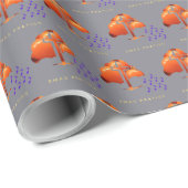 Kerstmis Biddend grijs Cadeaupapier (Rol Hoek)