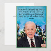 Kerstmis Biden Kaart (Voorkant / Achterkant)