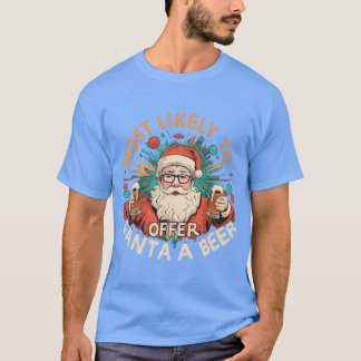 Kerstmis biedt de kerstman hoogstwaarschijnlijk ee t-shirt