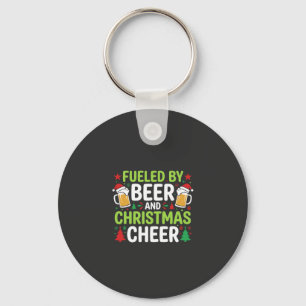 Kerstmis bier feestelijke drank vector sleutelhanger