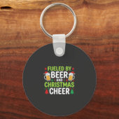 Kerstmis bier feestelijke drank vector sleutelhanger (Voorkant)