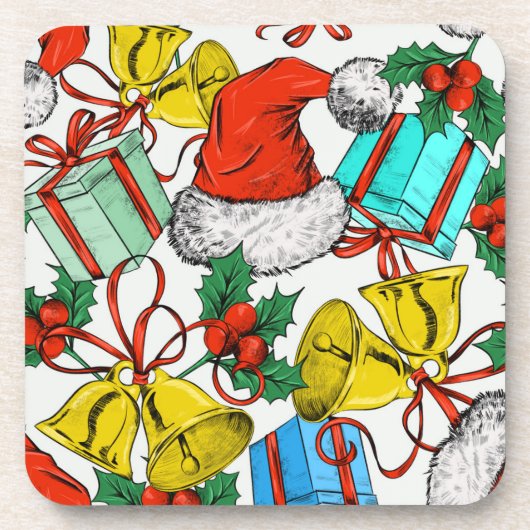 Kerstmis Bier Onderzetter (Voorkant)