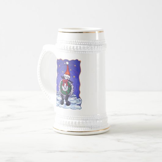 Kerstmis Bierpul (Voorkant links)