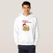 Kerstmis Bierpullen Sinterklaashoed Hoodie (Voorkant volledig)