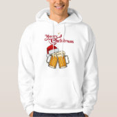Kerstmis Bierpullen Sinterklaashoed Hoodie (Voorkant)