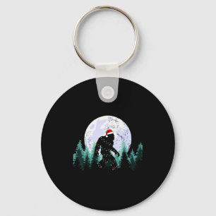 Kerstmis Bigfoot Sasquatch Boom Lichtjes Grappige  Sleutelhanger