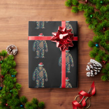 Kerstmis bigfoot yeti ontwerp