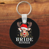 Kerstmis bij elkaar De Bruid Rendier Familie Sleutelhanger (Voorkant)