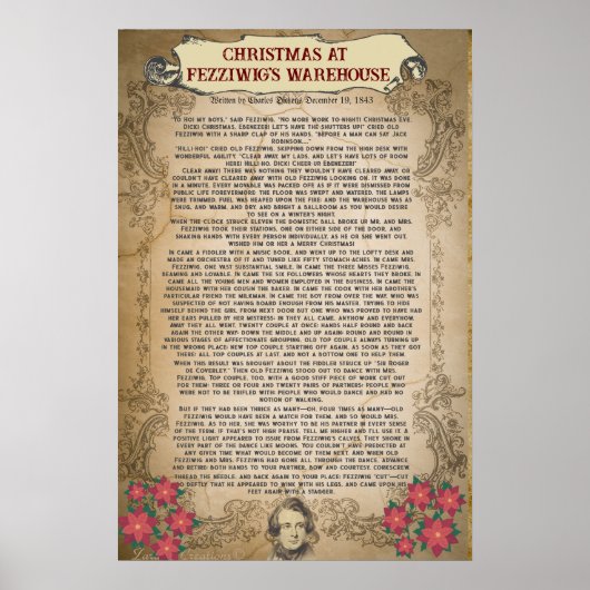Kerstmis bij Fezzwig's Warehouse Christmas Carol | Poster (Voorkant)