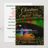 Kerstmis bij het Engelse dorp Lake Havasu Az. Feestdagenkaart (Voorkant / Achterkant)