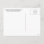 Kerstmis bij het Indische Strand van Rotsen, Feestdagenkaart (Achterkant)