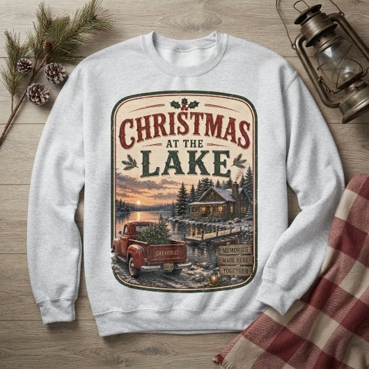 Kerstmis bij het meer Vintage Trui