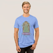 Kerstmis bij HOGWARTS™ Cookie Grafisch Tri-Blend Shirt (Voorkant volledig)