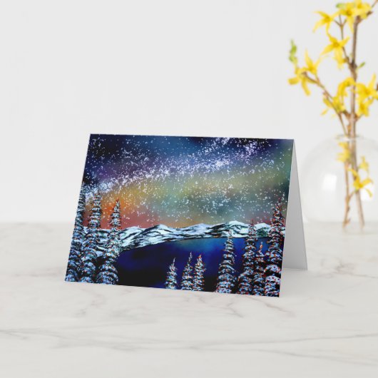 Kerstmis bij Lake Tahoe Kaart (Gele Bloem)