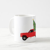 Kerstmis bij ophaalwagen koffiemok (Voorkant links)
